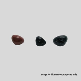 Safety Noses - 16mm - Black With Marks (10 pieces per pack)
