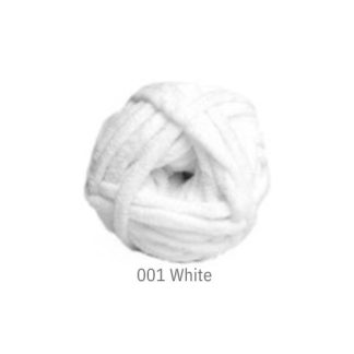 Elle Velour Solid - White