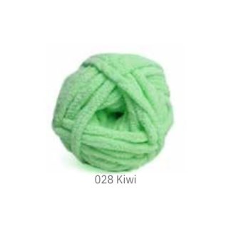 Elle Velour Solid - Kiwi