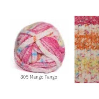 Elle Velour Speckle - Mango Tango