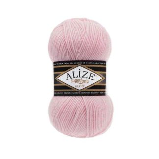 Alize Superlana Klasik - Colour 161 - Light Pink