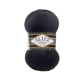 Alize Superlana Klasik - Colour 60 - Black